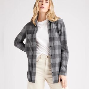 Quince Stretch Sweater Fleece Shirt Sz M